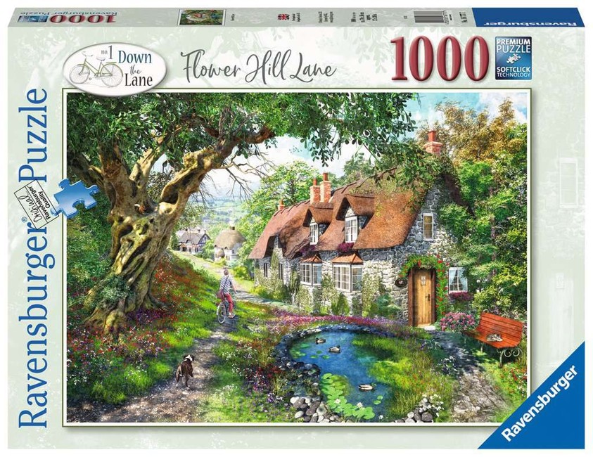 Ravensburger - Puzzle 1000 -  Flower Hill Lane (10216777)