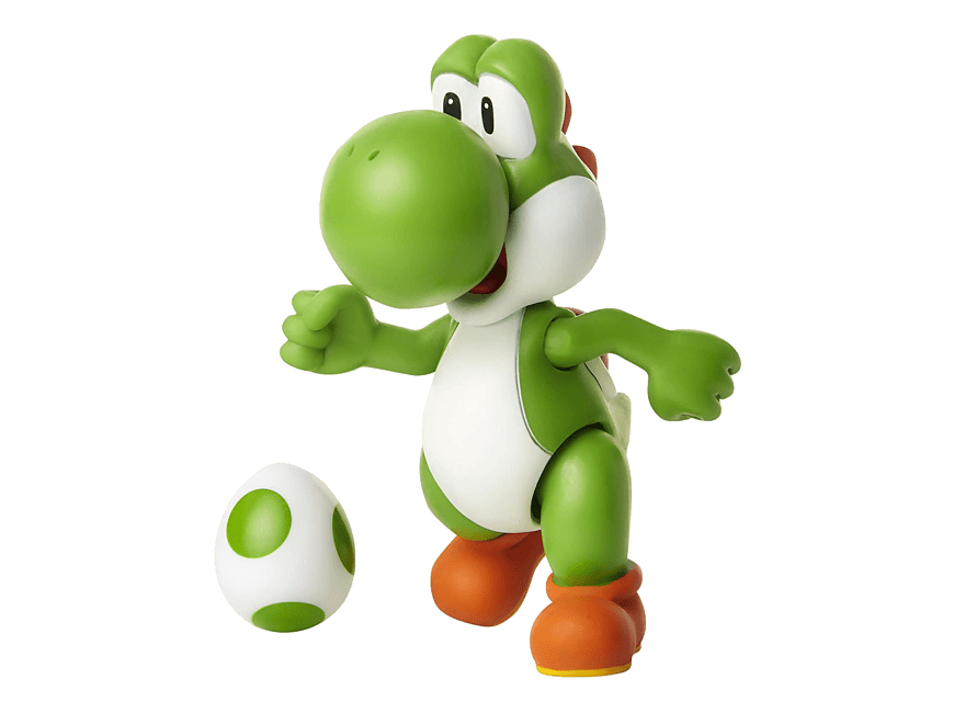 Super Mario - Yoshi + Æg - 10cm figur - Eksklusiv bokssæt + tilbehør