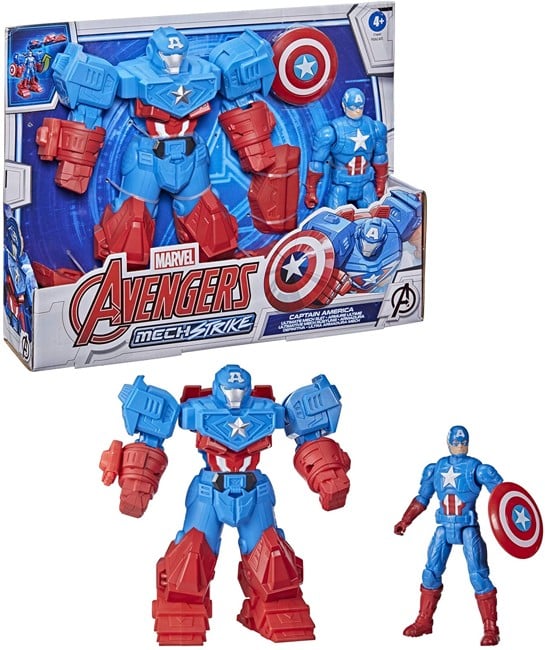 Marvel Avengers - Mech Strike 15cm - Captain America Ultimate Mech Suit (F1669)