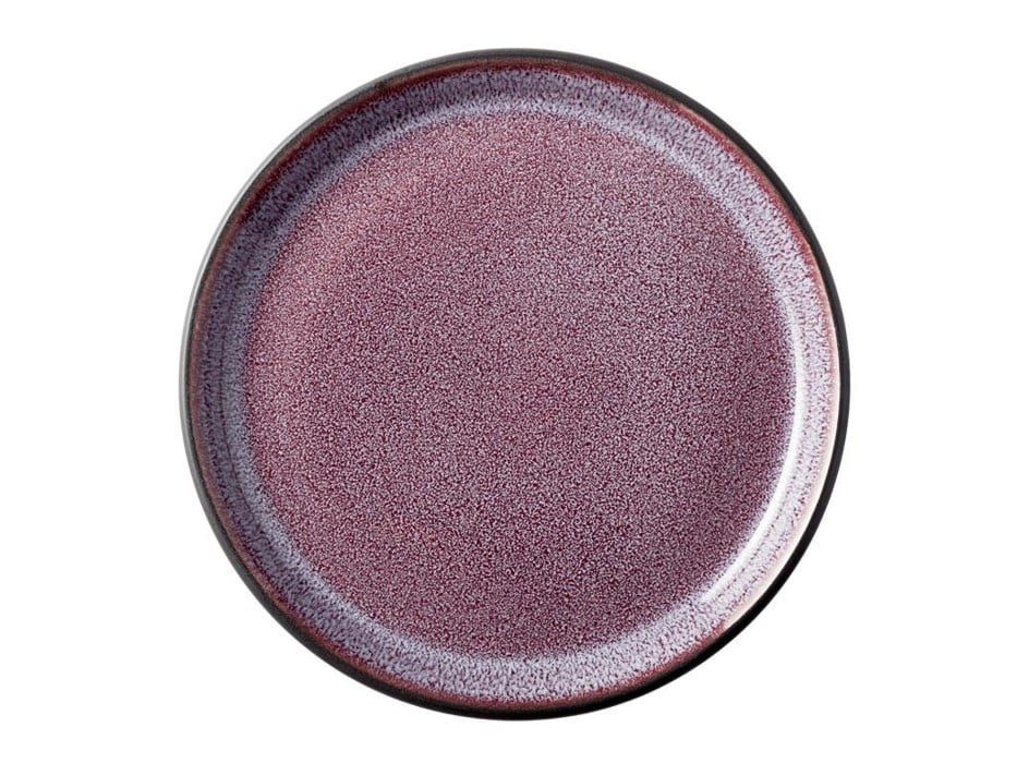 BITZ - 2 x Gastro Plate Dia. 17 x 2,0 cm - Black/ Purple