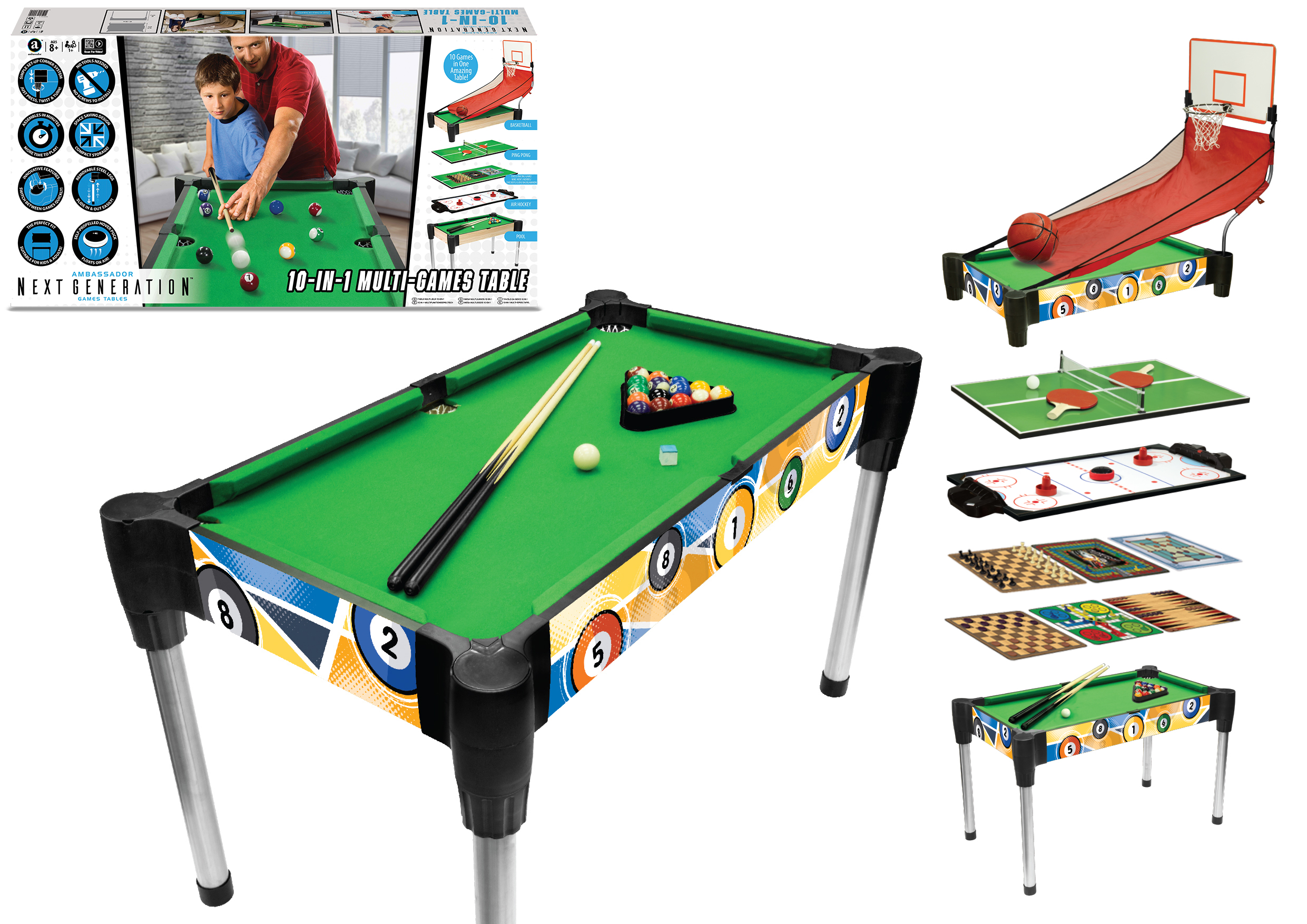 10-in-1 Games Table 122cm (MA8192H)