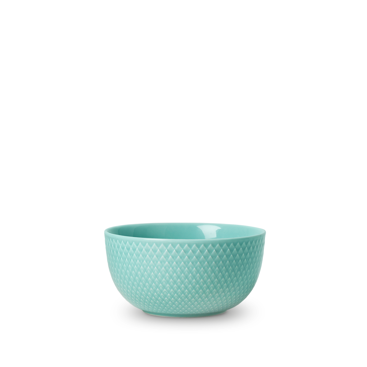Lyngby Porcelæn - Rhombe Color Bowl Dia. 13cm - Aqua (201905)