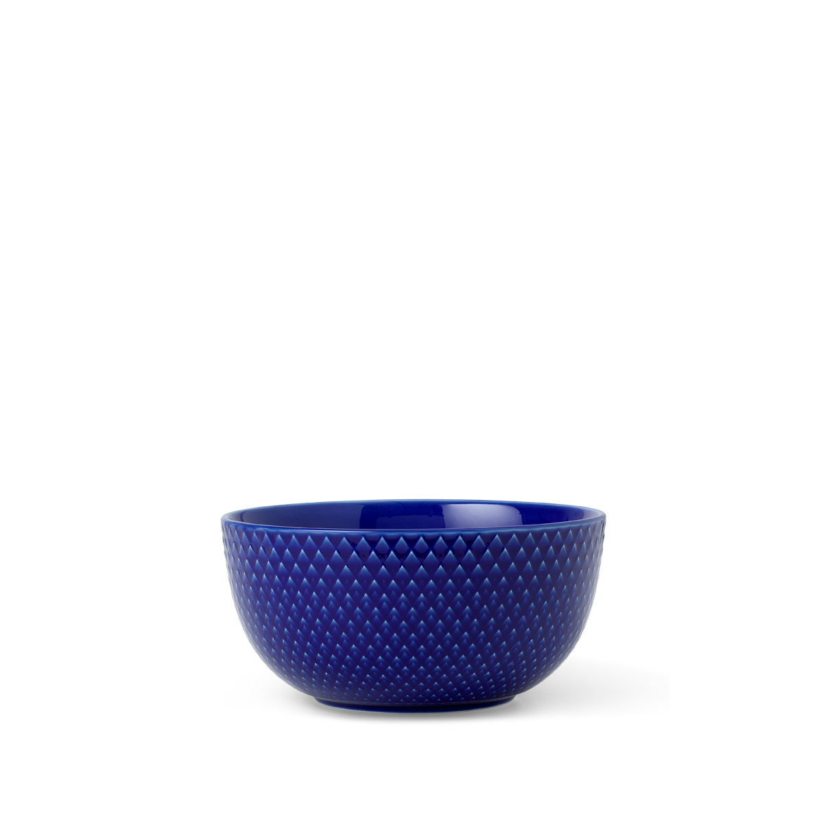 Lyngby Porcelæn - Rhombe Color Bowl Dia. 13cm - Dark Blue (201907)
