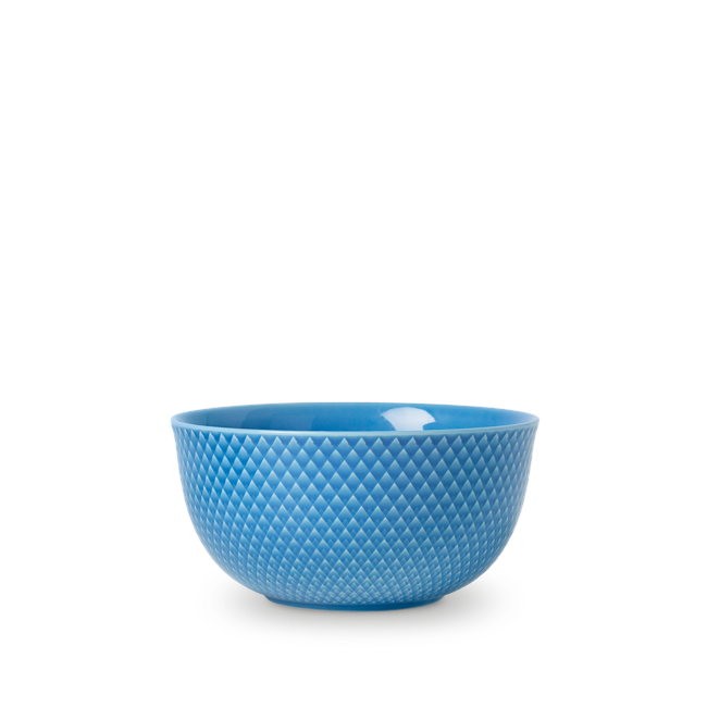 Lyngby Porcelæn - Rhombe Color Serveringsskål Dia. 17,5cm - Blå