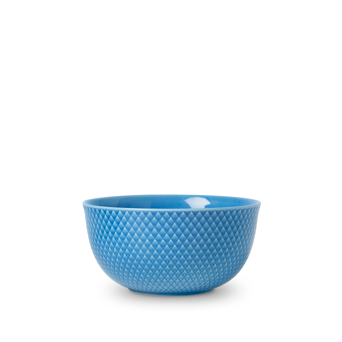 Lyngby Porcelæn - Rhombe Color Serving Bowl Dia. 17,5cm - Blue (201910)