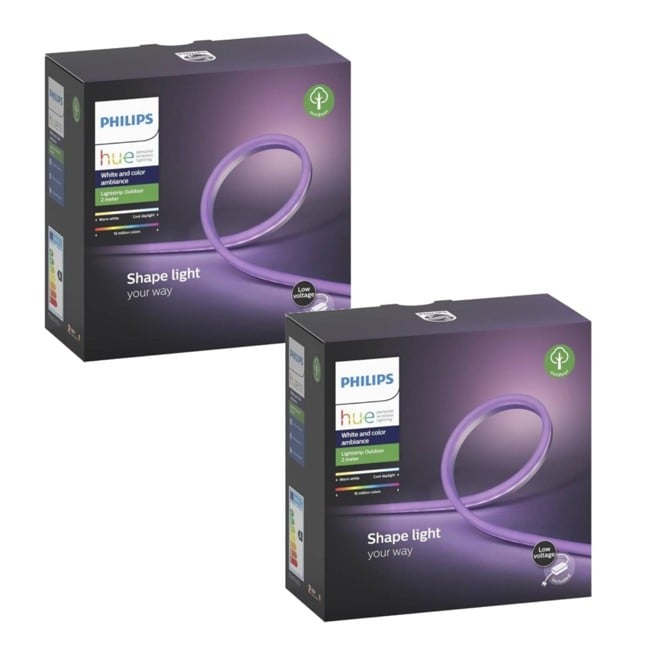 Philips Hue - 2x Lightstrip Outdoor 2 Meter - Paket