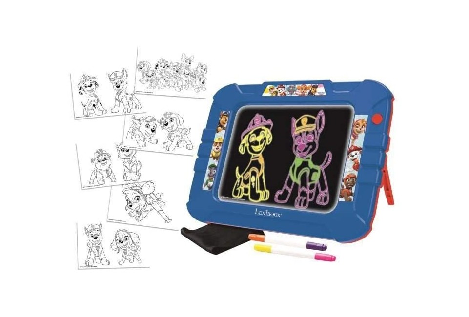 Lexibook - Paw Patrol Neon Luminous Drawing Board (CRNEOPA)