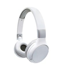 Lexibook - 2 in 1 Bluetooth and Wired comfort foldable Headphones – White/silver