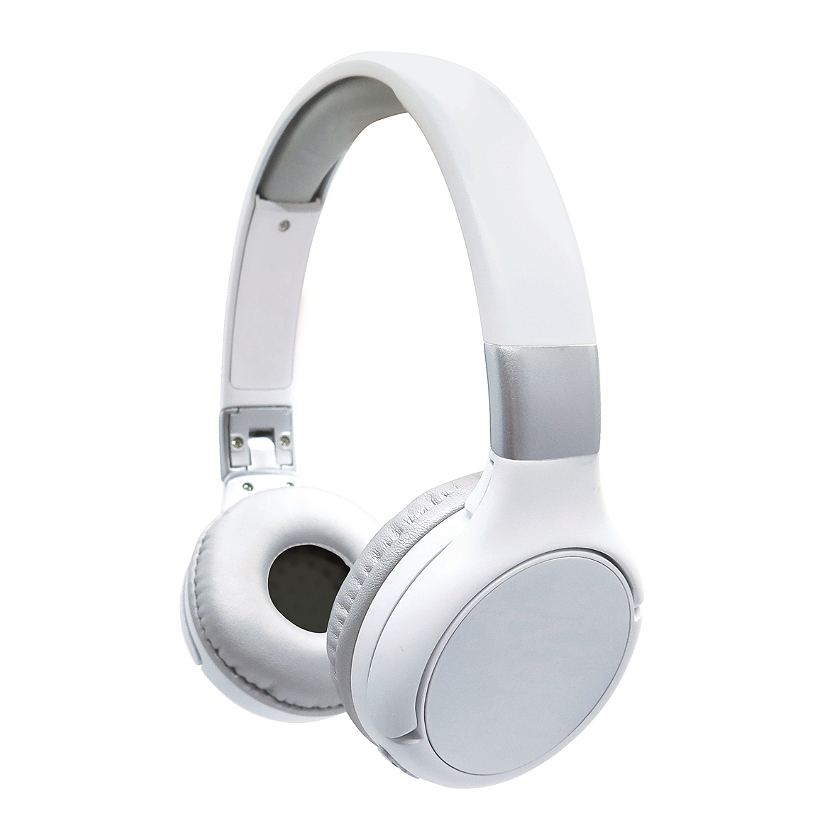 Lexibook - 2 in 1 Foldable Headphones– White/silver (HPBT010S)
