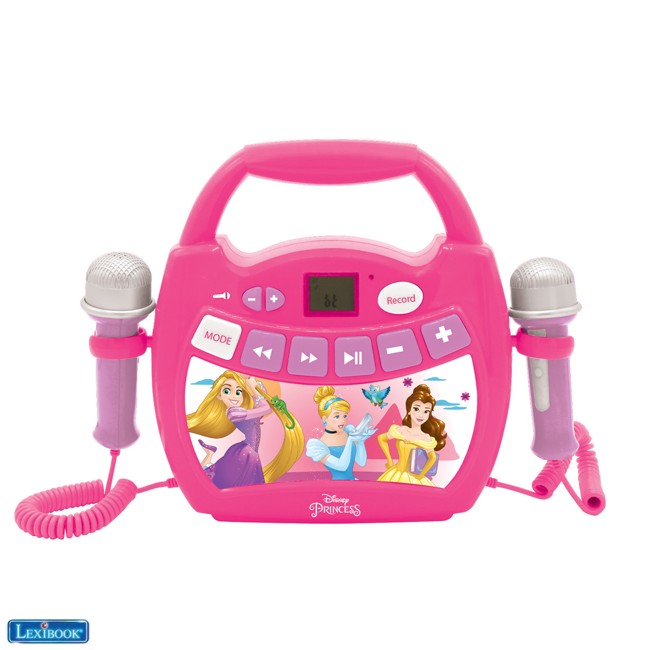 Lexibook - Disney Princesses Portable Digital Music Player with 2 Mics (MP320DPZ)
