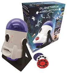 Lexibook - 360° Planetarium Projector incl 24 projecting pictures, map of constellations and educational booklet (NLJ180)