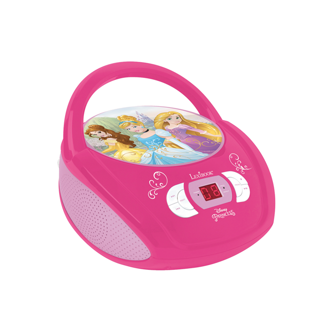 Lexibook - Disney Princess Portable CD player with Mic Jack (RCD108DP)