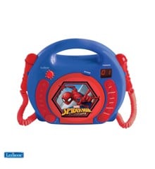 Lexibook - Spider-Man Portable CD player with 2 Sing Along microphones (RCDK100SP)