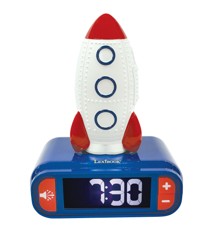 Lexibook - Alarm Clock with Rocket 3D design Night Light and sound effects (RL800SPC)