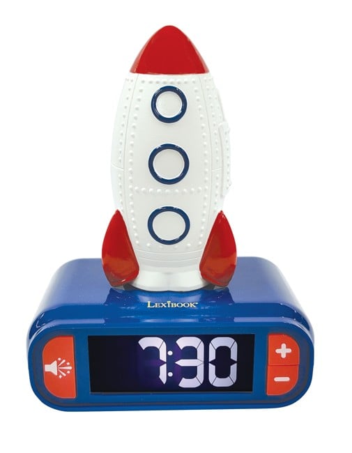 Lexibook - Alarm Clock with Rocket 3D Night Light (RL800SPC)