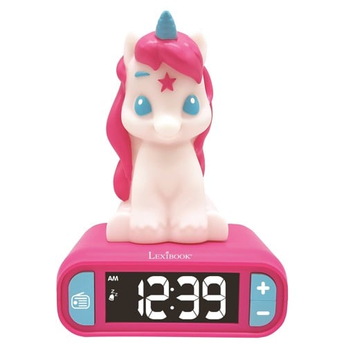 Lexibook - Unicorn Alarm Clock w. Night Light (RL800UNI)