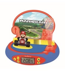 Lexibook - Mario Kart 3D Character Projector Clock with sounds from the video game (RP500NI)