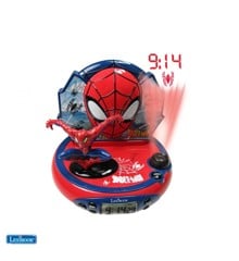 Lexibook - 3D Spider-Man Projector Clock with Super Hero Sounds (RP500SP)