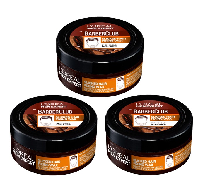 L'Oréal - 3 x Men Expert Barber Club  Slicked Hair Fixing Wax