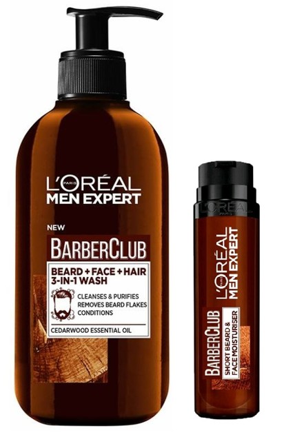 L'Oréal - Men Expert Barber Club Beard and Face Moisturizer 50 ml + Beard and Face Wash 200 ml
