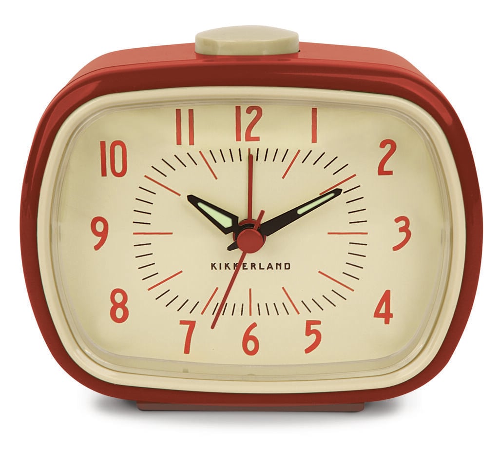 Retro Alarm Clock + Red (AC08-R-EU) - Gadgets