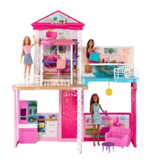 Barbie - Hus med Møbler & Tilbehør (GLH56)