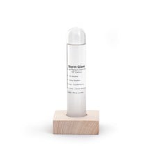 Storm Glass Tube With Beechwood Base (ST71)