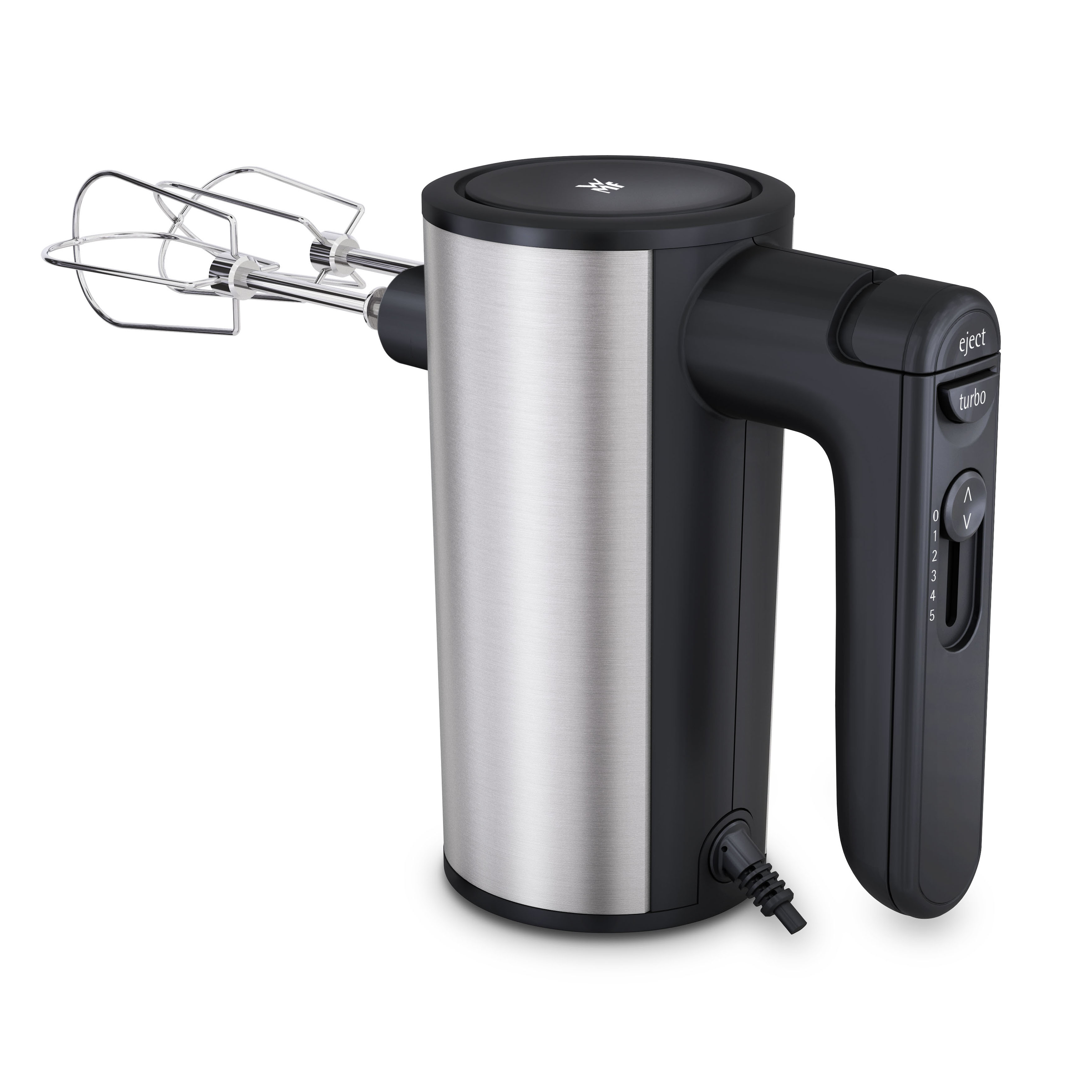 WMF - Kult X Hand Mixer With Whisk/Dough Hooks - Silver/Black (0416560011)