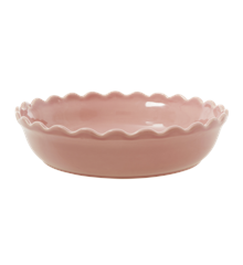 Rice - Stoneware Pie Dish - Pink L
