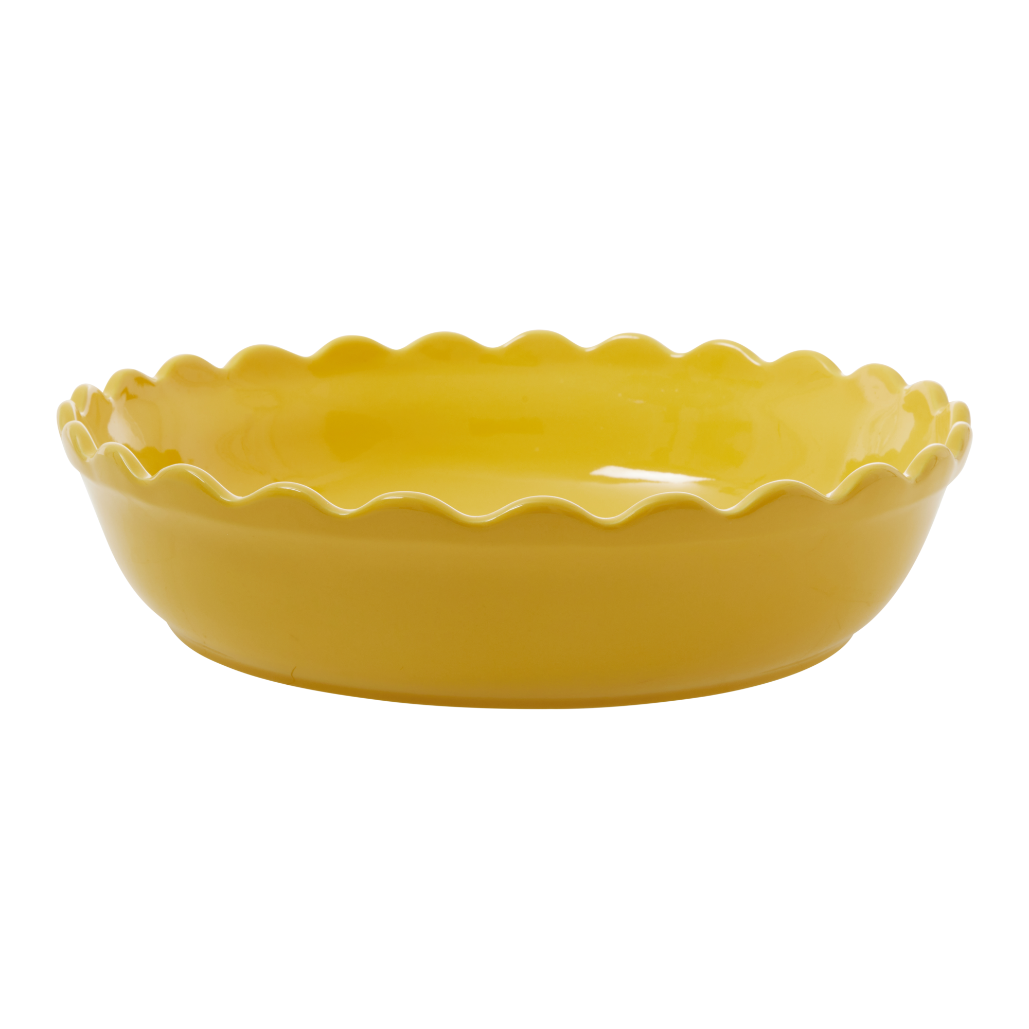 Rice - Stoneware Pie Dish - Yellow L