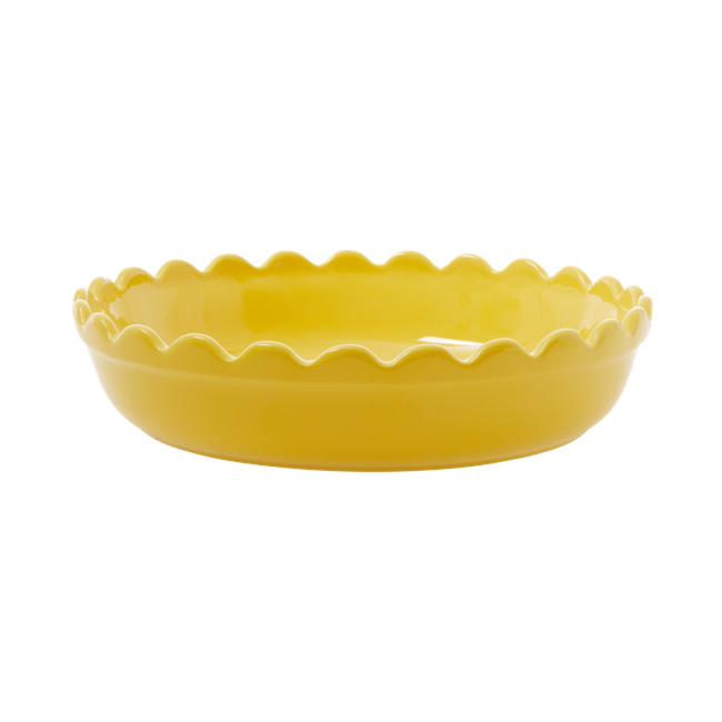 Rice - Stoneware Pie Dish - Yellow S