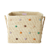 Rice - Small Square Raffia Basket with Leather Handles - Dots The Call of The Disco Ball thumbnail-1