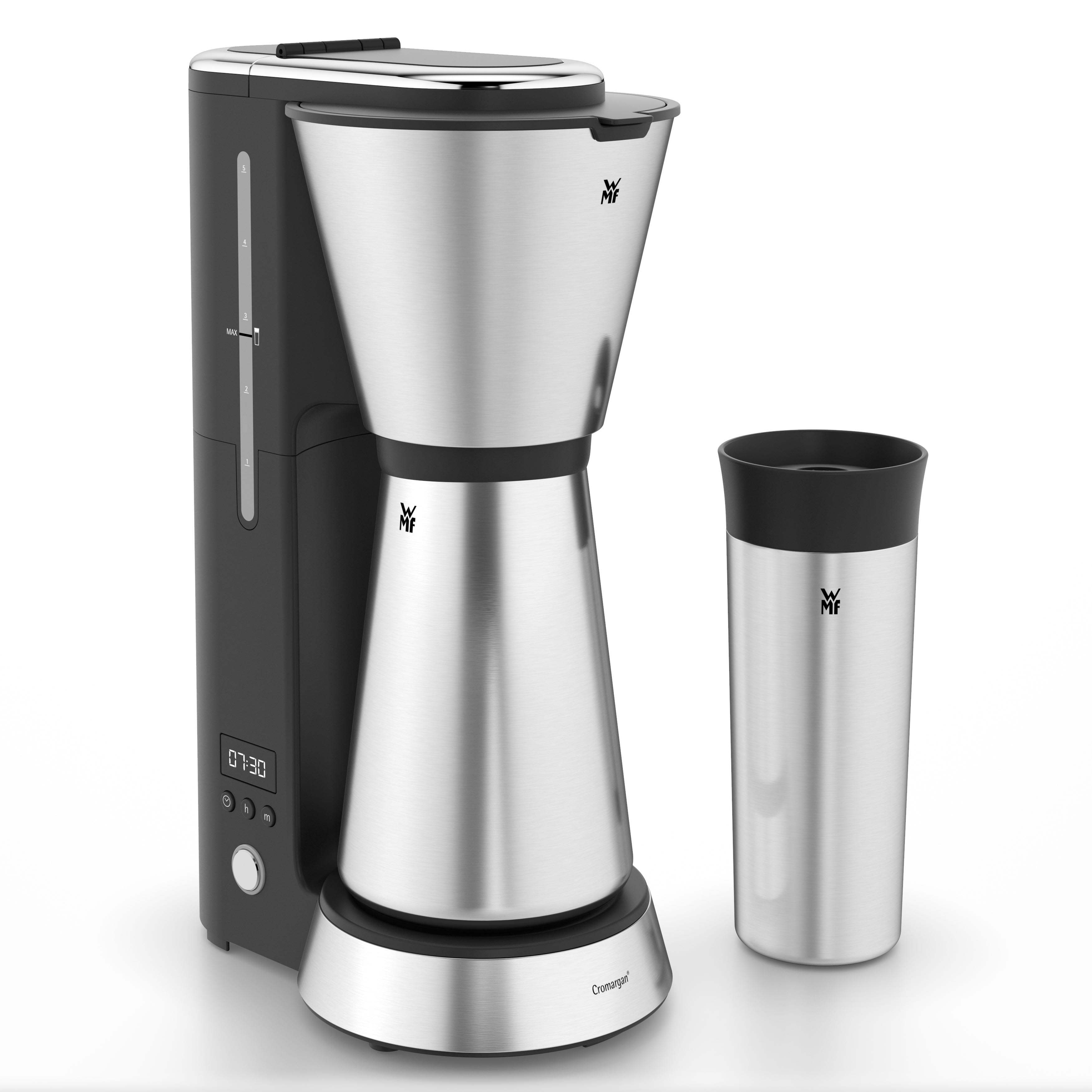 WMF - KitchenMinis Coffee Maker Thermo with To-Go Mug - EU-Plug (0412260011)