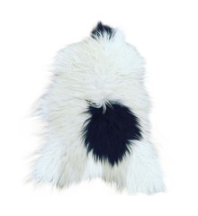AVALON - Long Hair Sheep Sheepskin - White/Black Spot (TH0011035)