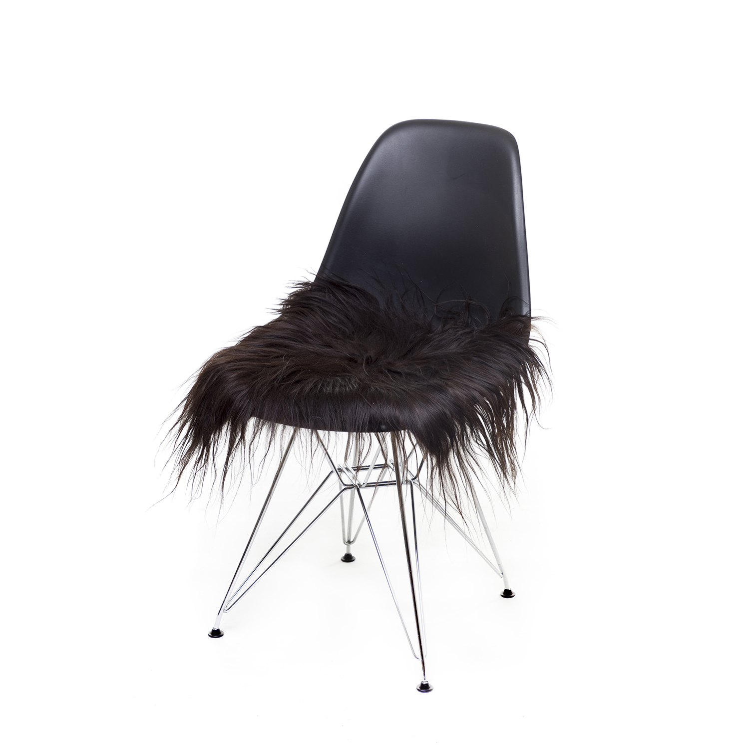 AVALON By Copenhagen - Chair Pad Longhair Sheep Skind - Black (TH0110230)