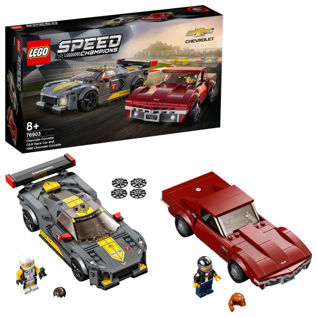 LEGO Speed Champions - Chevrolet Corvette C8.R-racerbil og 1968 Chevrolet Corvette (76903)