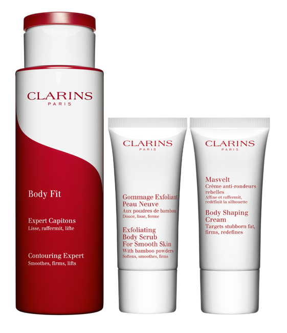 Clarins - Body Treatment Giftset Oils Bodyfit 200 ml+ Bodyscrub 30 ml+ Body Shaping Cream 30 ml
