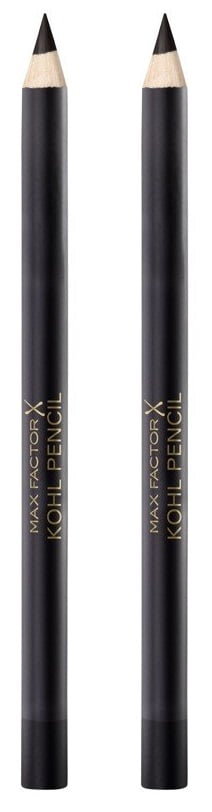 Max Factor - 2 x Eyeliner Pencil - Black - Skjønnhet