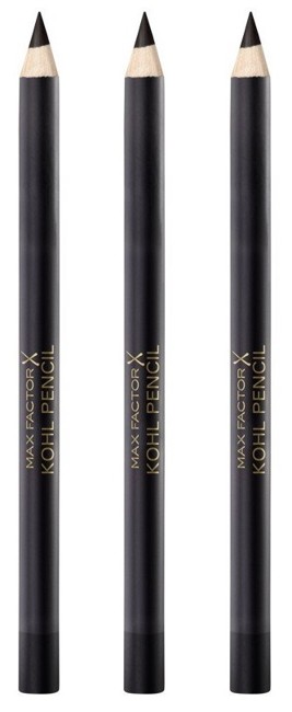 Max Factor - 3 x Eyeliner Pencil - Black