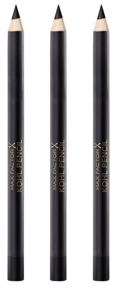 Max Factor - 3 x Eyeliner Pencil - Black