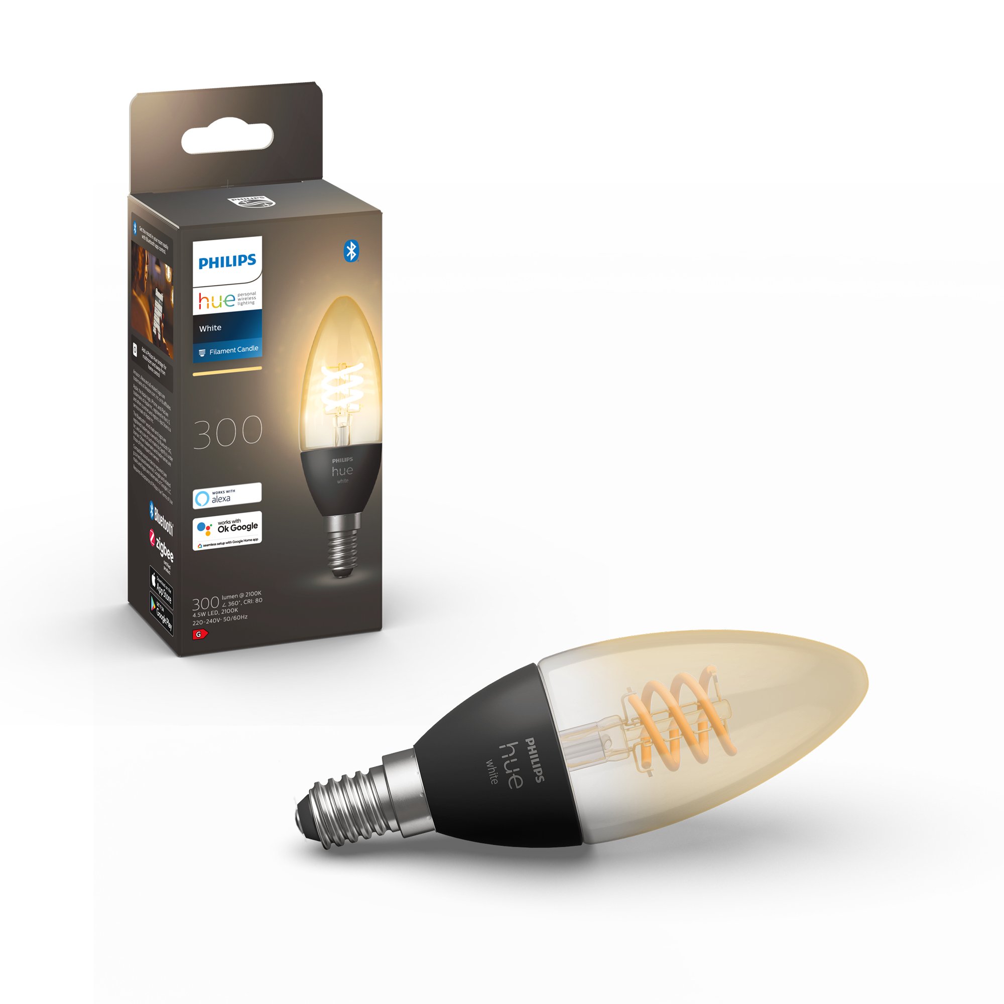 Hue E14 Candle LED Bulb – White Ambiance Filament