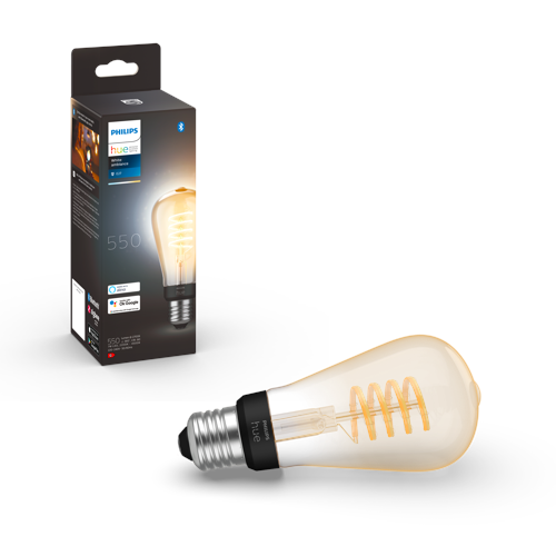 Hue - E27 Filament ST64 - Vit Ambiance