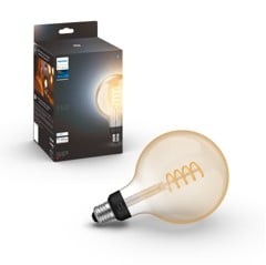 Philips Hue - E27 Filament G125 -  White Ambiance