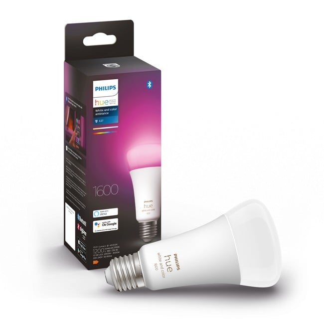 Philips Hue – E27 100 W lampa – Vitt och färgat stämningsljus