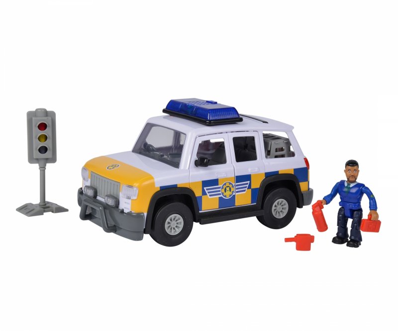 Fireman Sam - Police car w/figure 19cm