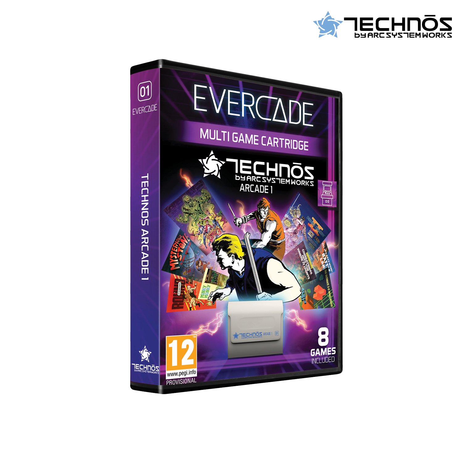 Blaze Evercade Technos Arcade Cartridge 1 - EFIGS - Videospill og konsoller