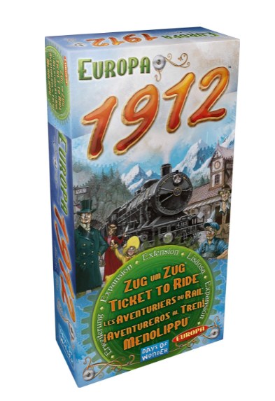 Ticket To Ride - Europe 1912 Expansion Pack (DOW720111), Ticket to Ride