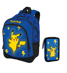 Pokemon - Backpack + Pencil Caser - Light Bolt