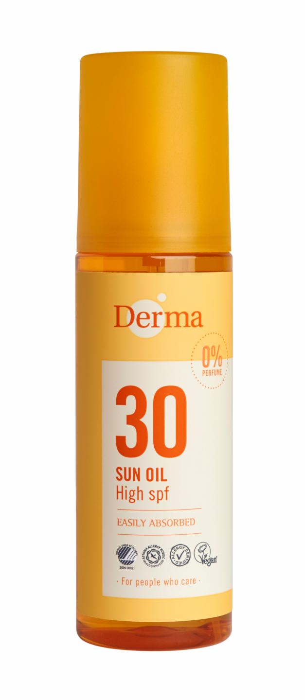 Derma - Sun Oil SPF 30 150 ml - Skjønnhet