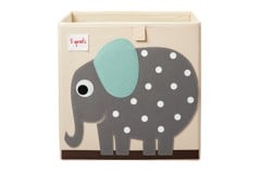 3 Sprouts - Storage Box - Gray Elephant